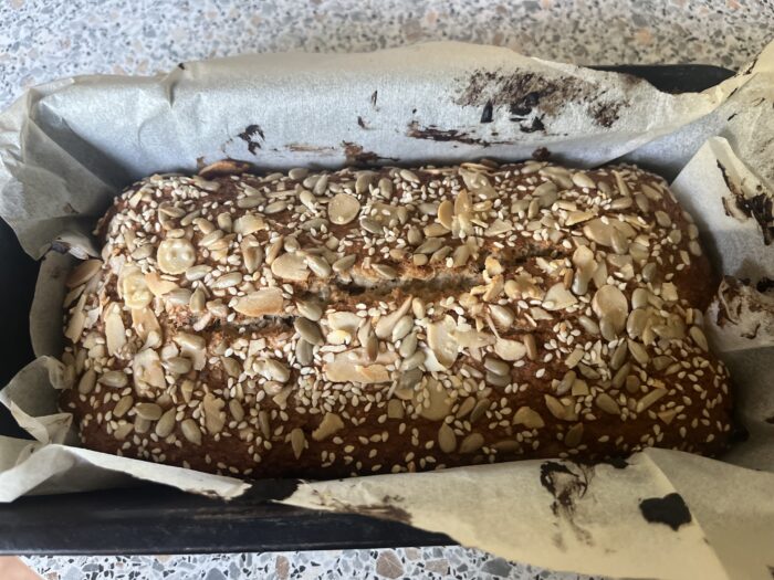 I baked it for about 30-40 minutes