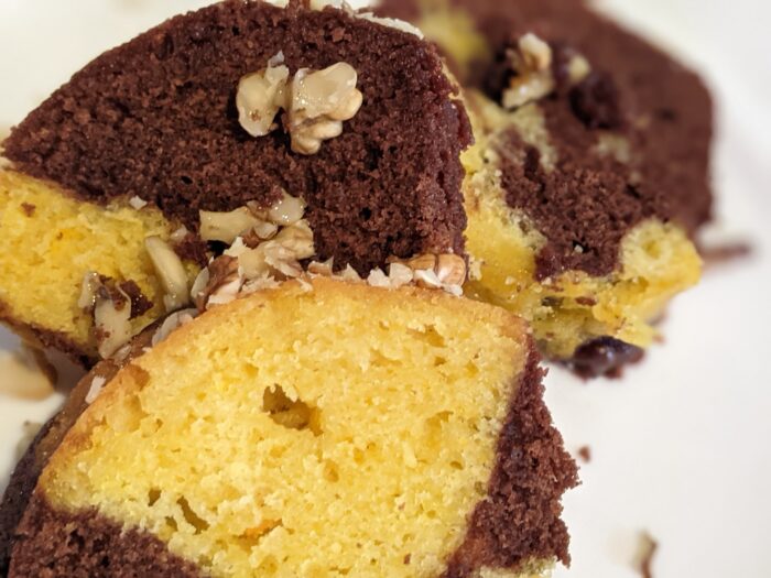 the pumpkin cake are ready