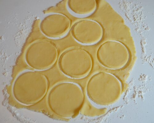 cut out circles from the dough