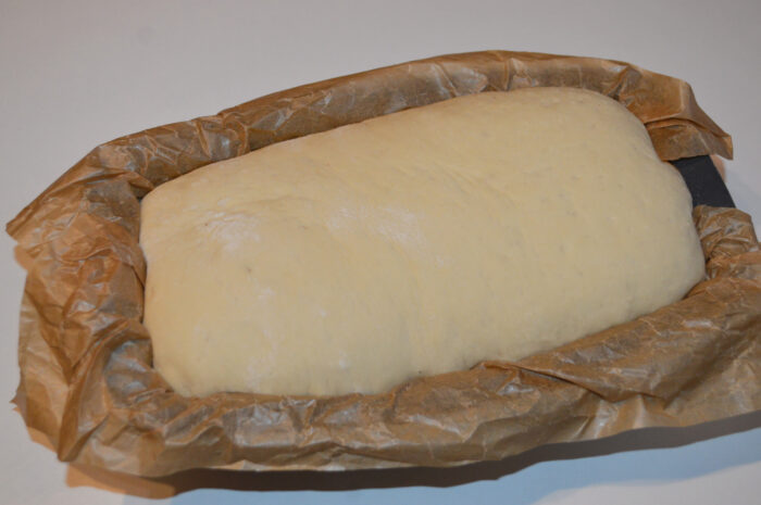 The bread has increased in volume