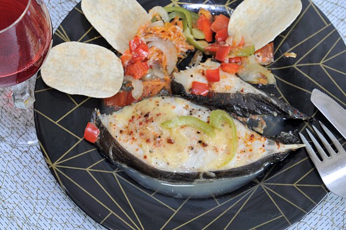 вкусная рыба зубатка готова