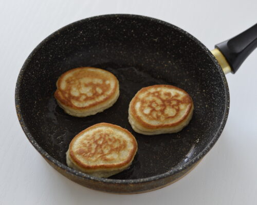 Flip the pancakes over