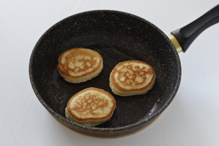 Flip the pancakes over