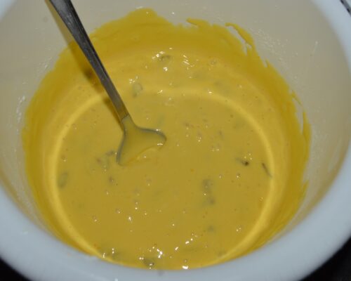 Mix the raisins into the dough