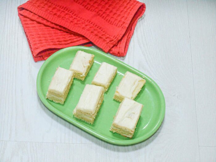 Cut into equal slices