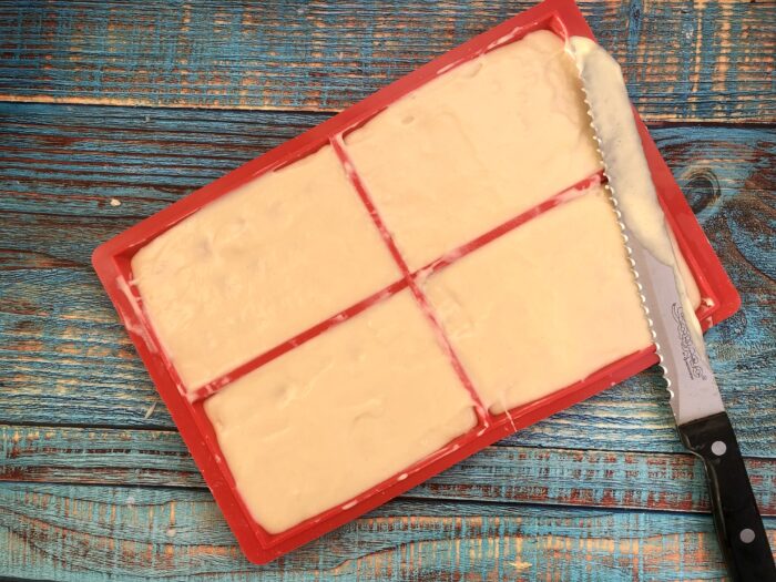 Pour the dough into the waffle molds