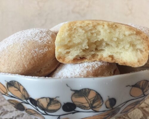 Sprinkle with powdered sugar to taste and serve