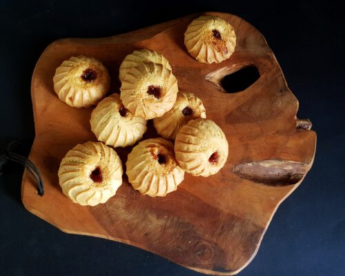 the cookies are golden brown