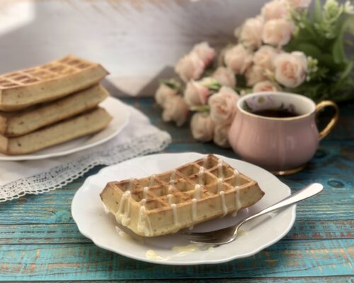 The filled Viennese waffles are ready
