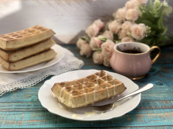 The filled Viennese waffles are ready