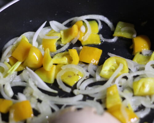 Sauté the ingredients in refined oil