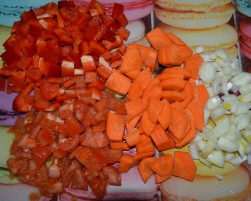 Chop the vegetables
