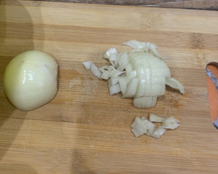 Chop the onion
