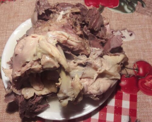 Следующий шаг – это разделка мяса