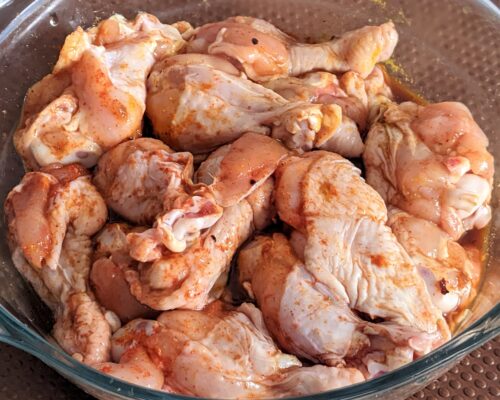 Marinate the wings