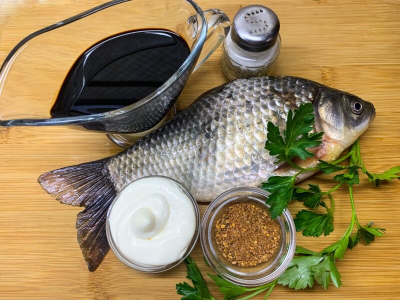 ingredients for baked carp