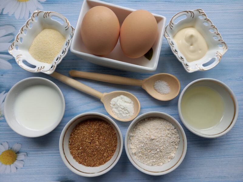 ingredients for healthy bread