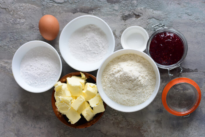 The products needed for the recipe