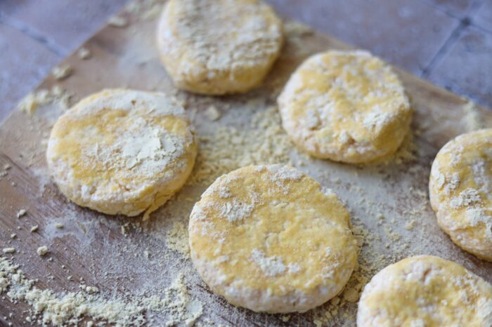 form the cheese pancakes