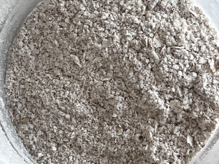 Grind half of the oats into flour