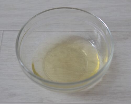 Add vegetable oil and stir