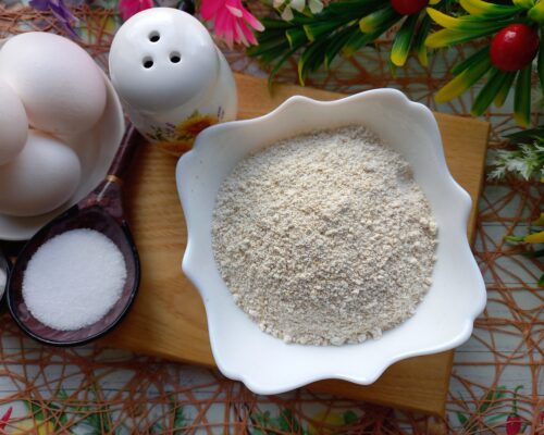 grind the oat flakes into flour