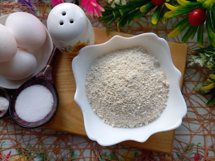 grind the oat flakes into flour