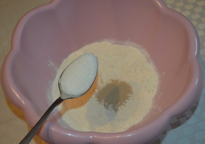Add a tablespoon of sugar