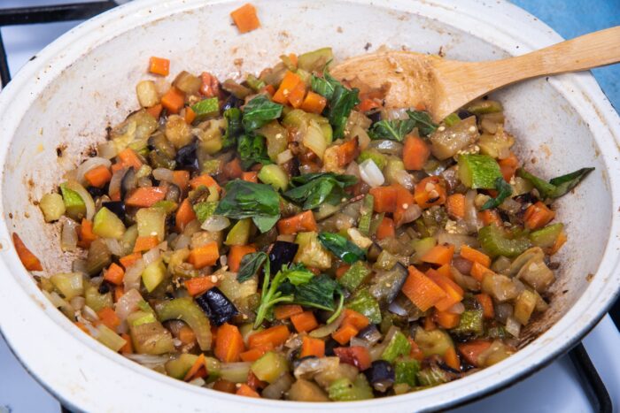 Chop all the vegetables