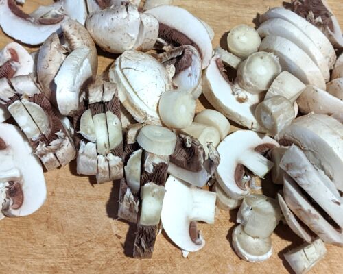Clean the mushrooms