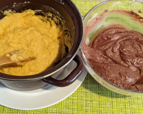 prepare the chocolate dough