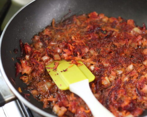 Снять обжарку с огня