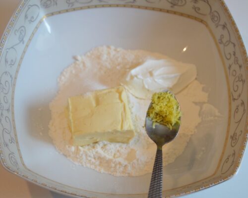 Add half a teaspoon of lemon zest
