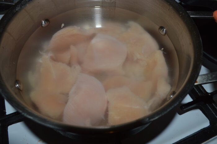 Boil until foam rises to the top