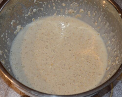 mix the mixture with a blender