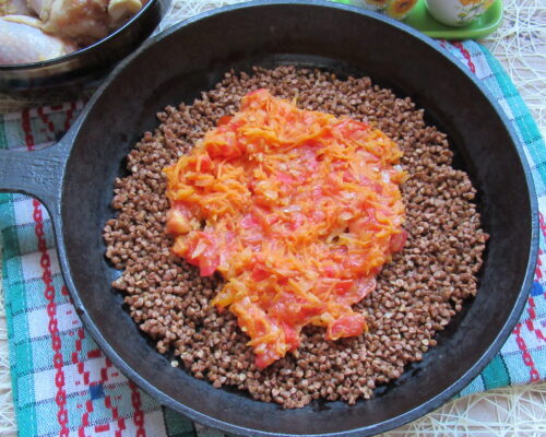 Хорошо промытую гречку