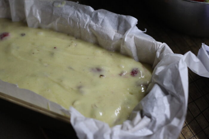 Place the dough in a baking pan