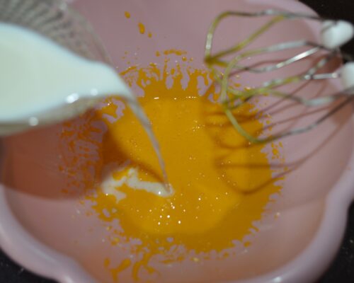 add the milk