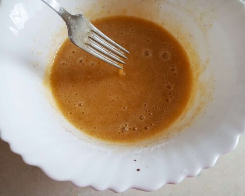 Pour in odorless vegetable oil