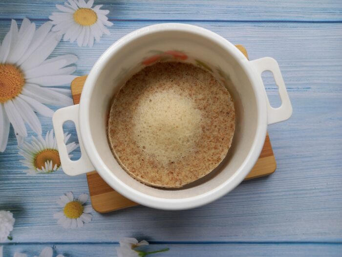 Place the bowl with the mixture in the microwave