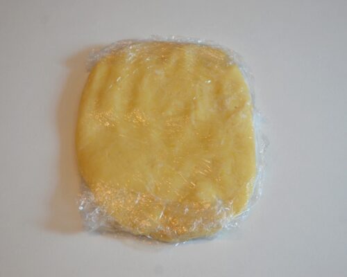 Wrap the dough in plastic wrap