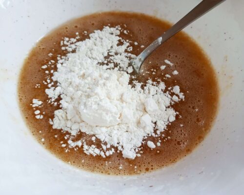 Add cornstarch and baking powder
