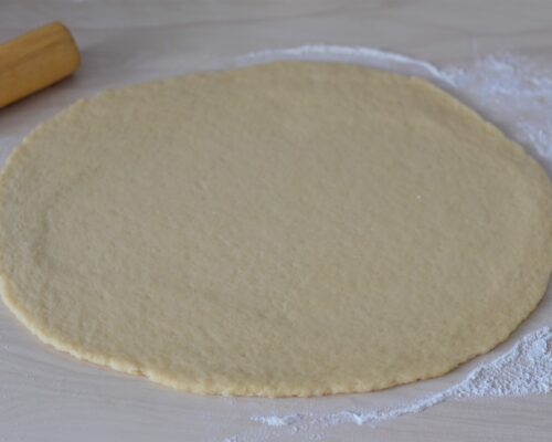 Roll out the prepared dough