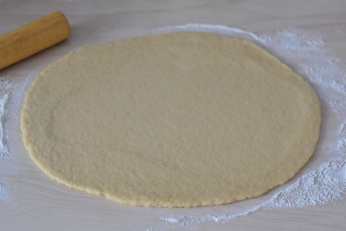 Roll out the prepared dough