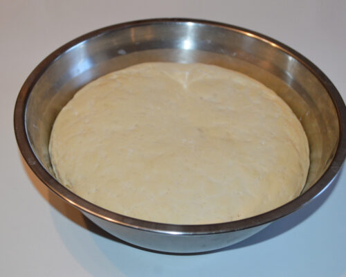 The dough has risen in volume
