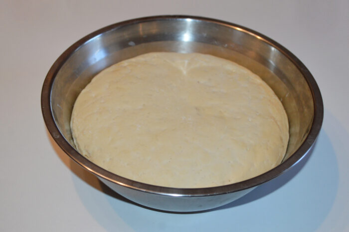 The dough has risen in volume