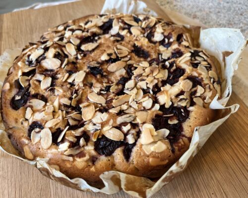 the pie is ready to serve