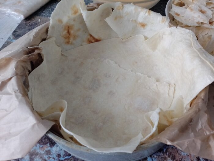 The next step is to assemble the pie