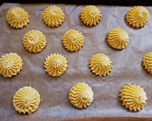 Place the cookies on a baking sheet