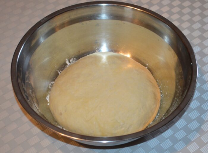 The dough has risen in volume